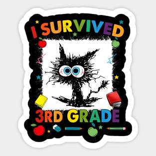 Last Day Of Third 3Rd Grade I Survived Third 3Rd Grade Sticker